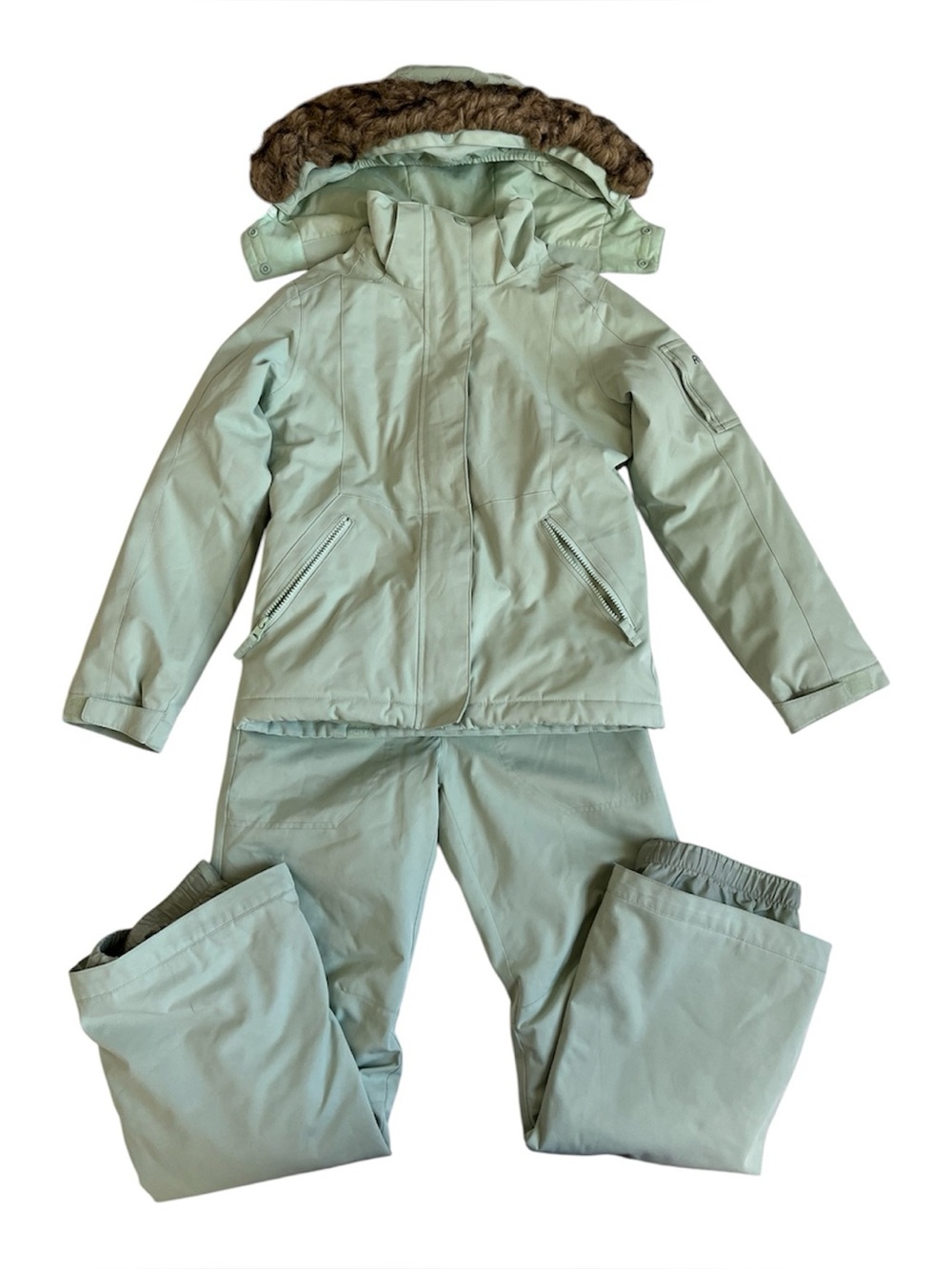 Roxy Mint Green Kids 2-Piece Snow Jacket and Pants Set